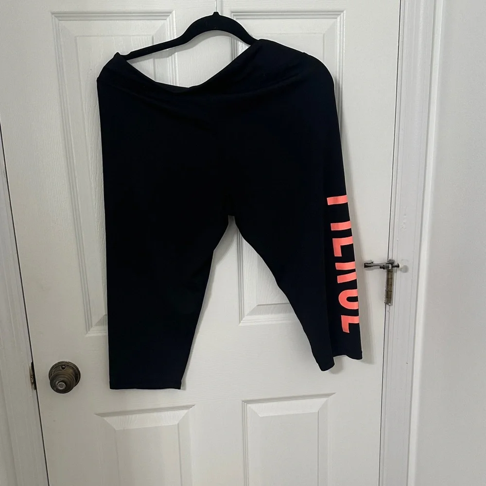 No Boundaries Black Athletic Shorts with Pink 'FIERCE' Side Print - Picture 4 of 5